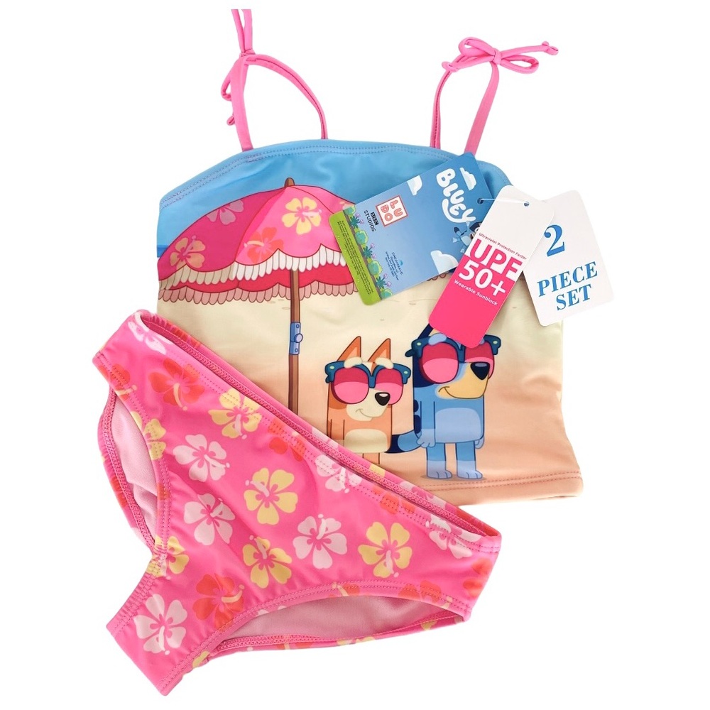 Bluey Girls Tankini 2 Piece Swimsuit - Picture 8 of 9